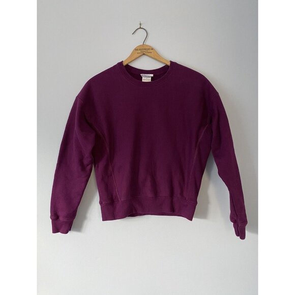 Champion Reverse Weave Blank Crewneck Sweatshirt Men Adult Small Purple - Picture 5 of 7